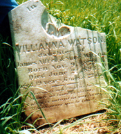 Willianna Watson's Tombstone